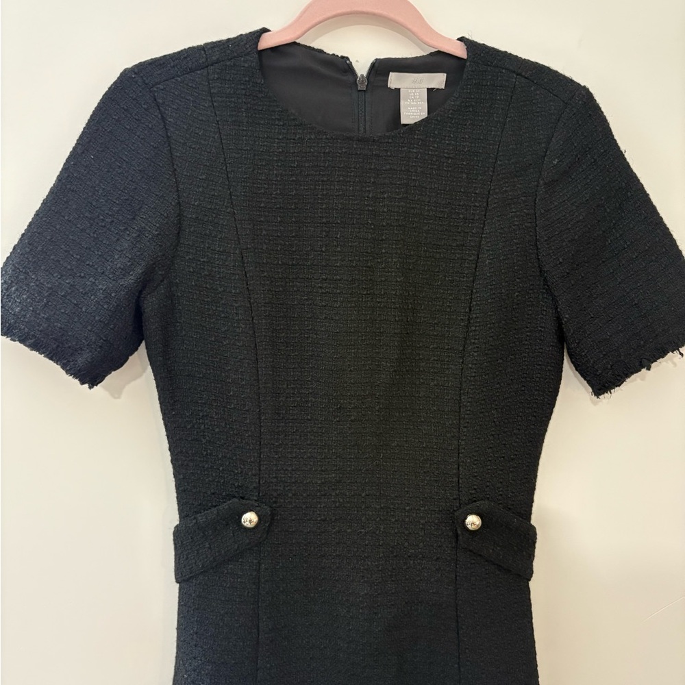 H&M Black Tweed Dress